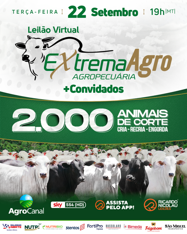 LEILÃO VIRTUAL EXTREMA AGRO E CONVIDADOS